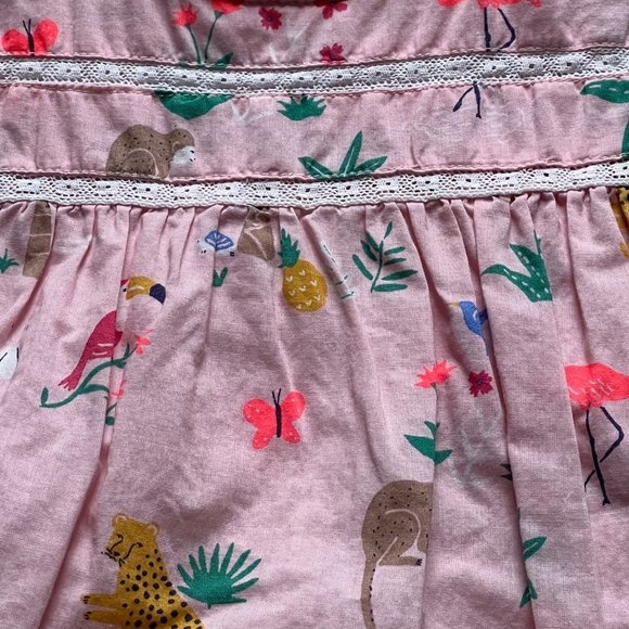 Girls Baby Boden Tropical Jungle Print Dress - 2-3 years - Picture 3 of 6